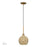 Livex Summervine 1Lt Mini Globe Pendant, Gold/French Beige - 60201-48