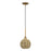 Livex Summervine 1Lt Mini Globe Pendant, Gold/French Beige