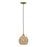 Livex Summervine 1Lt Mini Globe Pendant, Gold/French Beige