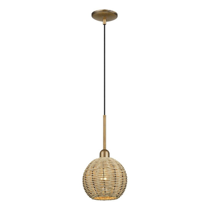 Livex Summervine 1Lt Mini Globe Pendant, Gold/French Beige