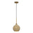 Livex Summervine 1Lt Mini Globe Pendant, Gold/French Beige