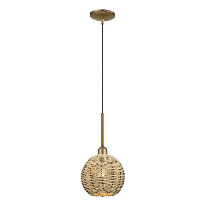 Livex Summervine 1Lt Mini Globe Pendant, Gold/French Beige