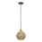 Livex Summervine 1Lt Mini Globe Pendant, Gold/French Beige