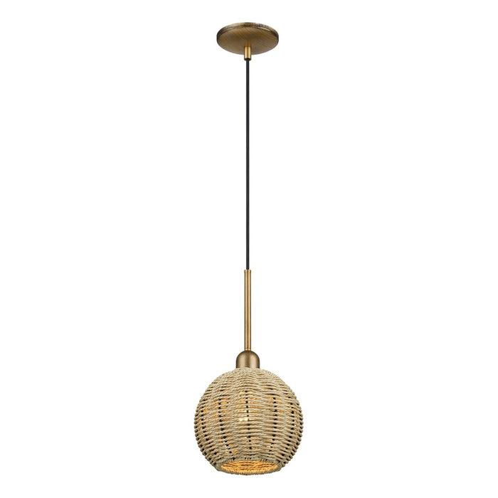Livex Summervine 1Lt Mini Globe Pendant, Gold/French Beige