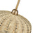 Livex Summervine 1Lt Pendant, Gold/Hand-Woven French Beige