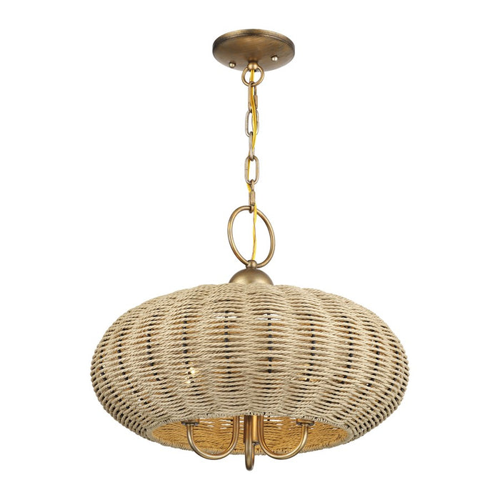 Livex Summervine 3Lt Pendant Chandelier, Gold/French Beige