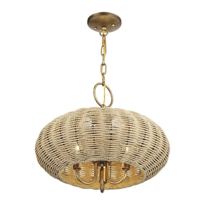 Livex Summervine 3Lt Pendant Chandelier, Gold/French Beige