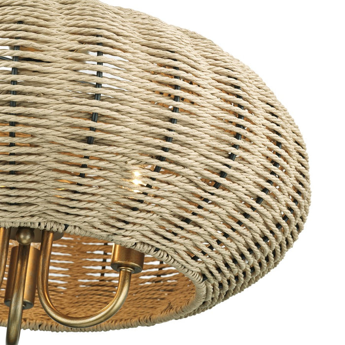 Livex Summervine 3Lt Pendant Chandelier, Gold/French Beige