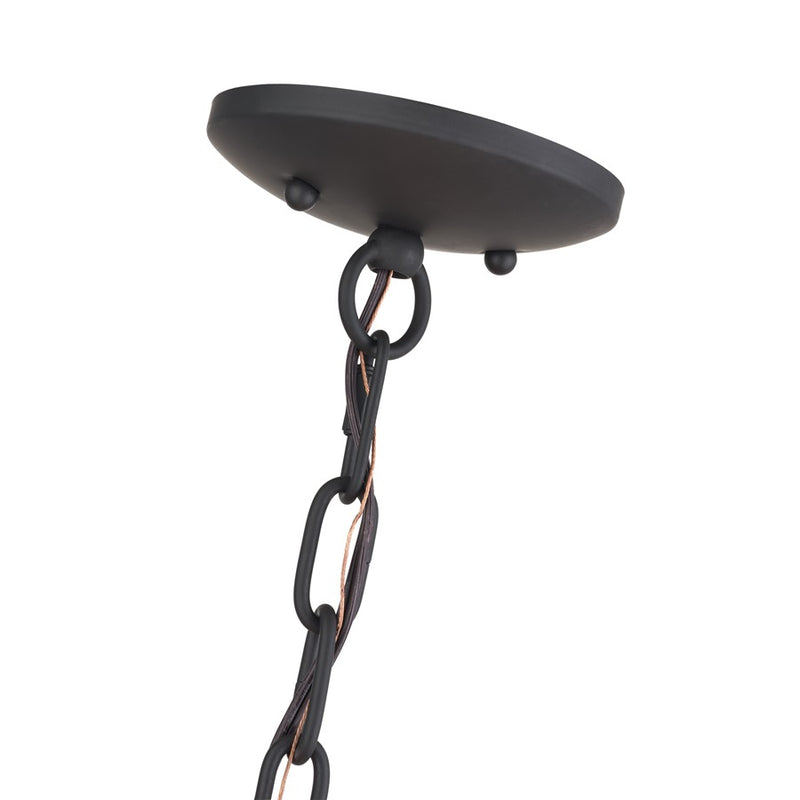 Livex Summervine 5Lt Pendant Chandelier, Bronze/French Beige