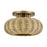 Livex Summervine 3Lt 14" Dia Semi-Flush, Gold/French Beige