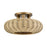 Livex Summervine 3Lt 18" Dia Semi-Flush, Gold/French Beige