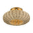 Livex Summervine 3Lt 18" Dia Semi-Flush, Gold/French Beige