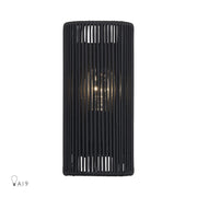 Livex Acordia 1Lt ADA 5" W Sconce, Black/Parisian Night Polyester - 60230-04