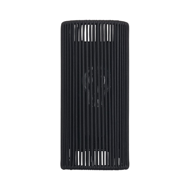 Livex Acordia 1Lt ADA 5" W Sconce, Black/Parisian Night Polyester