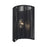 Livex Acordia 1Lt ADA 8"W Sconce, Black/Parisian Night Polyester Rope