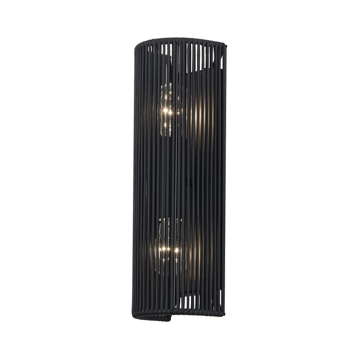 Livex Acordia 2Lt ADA Sconce, Black/Parisian Night Polyester Rope