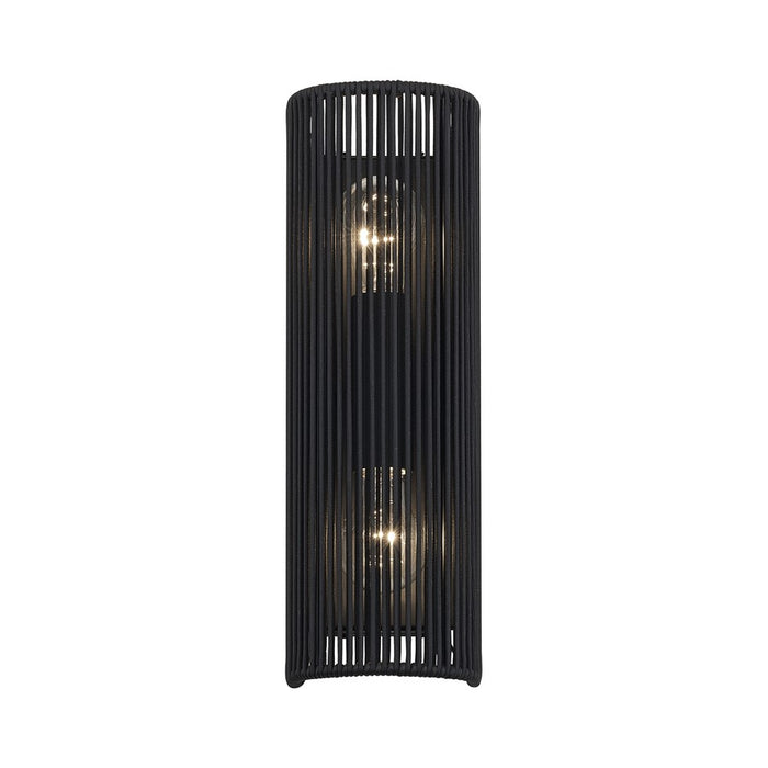 Livex Acordia 2Lt ADA Sconce, Black/Parisian Night Polyester Rope