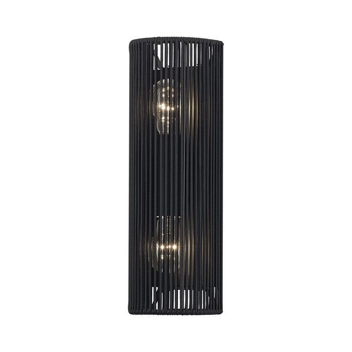 Livex Acordia 2Lt ADA Sconce, Black/Parisian Night Polyester Rope