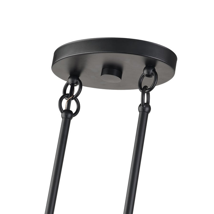 Livex Acordia 3Lt Extra Large Chandelier, Black/Parisian Polyester