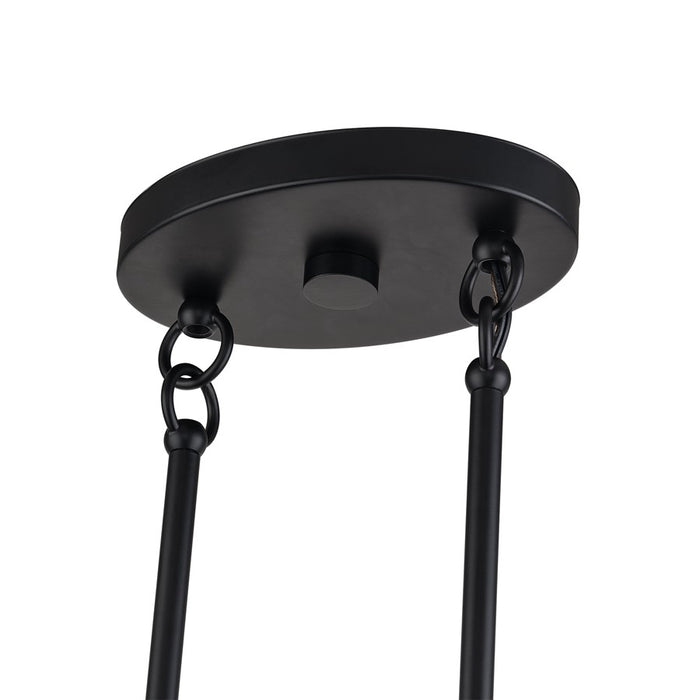 Livex Acordia 3Lt Medium Chandelier, Black/Parisian Night Polyester