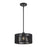 Livex Acordia 1Lt Pendant, Black/Parisian Night Color Polyester Rope