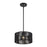 Livex Acordia 1Lt Pendant, Black/Parisian Night Color Polyester Rope