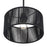 Livex Acordia 1Lt Pendant, Black/Parisian Night Color Polyester Rope