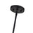Livex Acordia 1Lt Pendant, Black/Parisian Night Color Polyester Rope