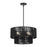 Livex Acordia 4Lt Pendant Chandelier, Black/Parisian Night Polyester
