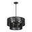 Livex Acordia 4Lt Pendant Chandelier, Black/Parisian Night Polyester