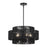Livex Acordia 5Lt Pendant Chandelier, Black/Parisian Night Polyester