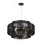 Livex Acordia 5Lt Pendant Chandelier, Black/Parisian Night Polyester