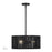 Livex Acordia 3Lt Pendant Chandelier, Black/Parisian Night Polyester - 60246-04