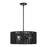Livex Acordia 3Lt Pendant Chandelier, Black/Parisian Night Polyester