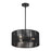 Livex Acordia 3Lt Pendant Chandelier, Black/Parisian Night Polyester