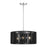 Livex Acordia 3Lt Pendant Chandelier, Nickel/Parisian Polyester