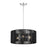 Livex Acordia 3Lt Pendant Chandelier, Nickel/Parisian Polyester