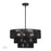 Livex Acordia 6Lt Pendant Chandelier, Black/Parisian Night Polyester - 60247-04