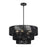 Livex Acordia 6Lt Pendant Chandelier, Black/Parisian Night Polyester