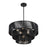 Livex Acordia 6Lt Pendant Chandelier, Black/Parisian Night Polyester