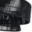 Livex Florell 3Lt 15" Dia Semi-Flush, Black/Parisian Polyester