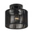 Livex Acordia 1Lt 8.5" Dia Semi-Flush, Black/Parisian Polyester