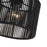 Livex Acordia 1Lt 8.5" Dia Semi-Flush, Black/Parisian Polyester
