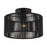 Livex Acordia 1Lt 12" Dia Semi-Flush, Black/Parisian Polyester