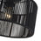 Livex Acordia 1Lt 12" Dia Semi-Flush, Black/Parisian Polyester