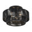 Livex Acordia 3Lt 15" Dia Semi-Flush, Black/Parisian Polyester