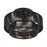 Livex Acordia 3Lt 15" Dia Semi-Flush, Black/Parisian Polyester