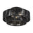 Livex Acordia 3Lt 18" Dia Semi-Flush, Black/Parisian Polyester