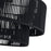 Livex Acordia 3Lt 18" Dia Semi-Flush, Black/Parisian Polyester