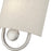 Livex Stratton 1Lt ADA Sconce, Nickel/Oatmeal Fabric/White Fabric